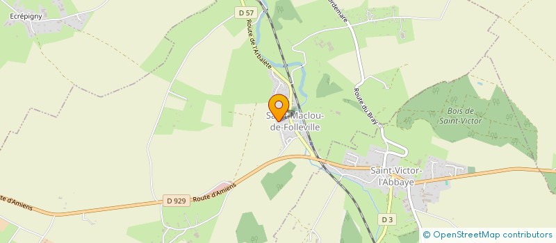 localisation de l'entreprise MONSIEUR VICTORIEN GOUDEAU  SAINT-MACLOU-DE-FOLLEVILLE