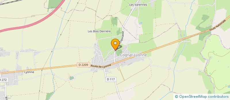 localisation de l'entreprise MONSIEUR VICTORIEN PETIT  COGNAT-LYONNE