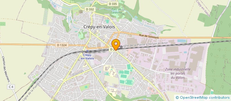 localisation de l'entreprise MONSIEUR VICTORIEN SOBELE TAMBASSANI  CREPY-EN-VALOIS