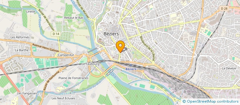 localisation de l'entreprise MONSIEUR VICTORIO ANTONIN DI GIUSTO à BEZIERS