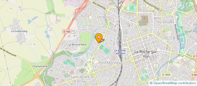 localisation de l'entreprise MONSIEUR VIDAL TCHOUANLONG  LA ROCHE-SUR-YON