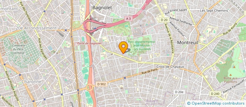 localisation de l'entreprise MONSIEUR VIDOJKO MORAREVIC à MONTREUIL