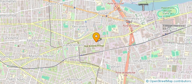 localisation de l'entreprise MONSIEUR VIHOTOGBE HONFFO  VILLEURBANNE