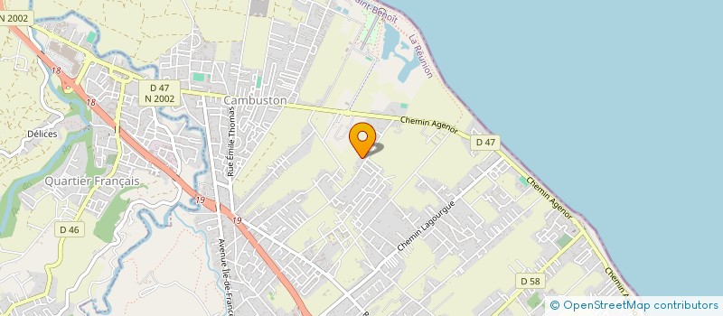 localisation de l'entreprise MONSIEUR VIJAY ANANDIN AROUMOUGOM  SAINT-ANDRE