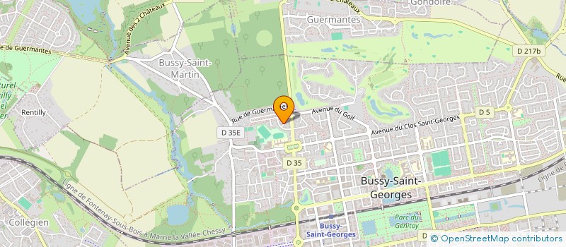 localisation de l'entreprise MONSIEUR VIJAYE MUTTY  BUSSY-SAINT-GEORGES