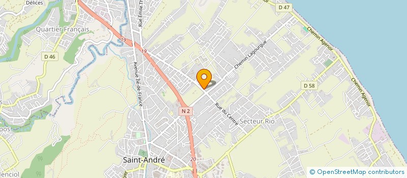 localisation de l'entreprise MONSIEUR VIKASH LEELADHUR à SAINT-ANDRE