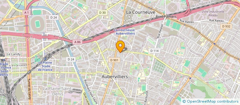 localisation de l'entreprise MONSIEUR VIKTOR TUTUNARU  AUBERVILLIERS