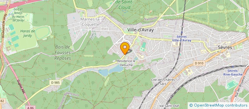 localisation de l'entreprise MONSIEUR VILLE-D'AVRAY CHAZ  VILLE-D'AVRAY