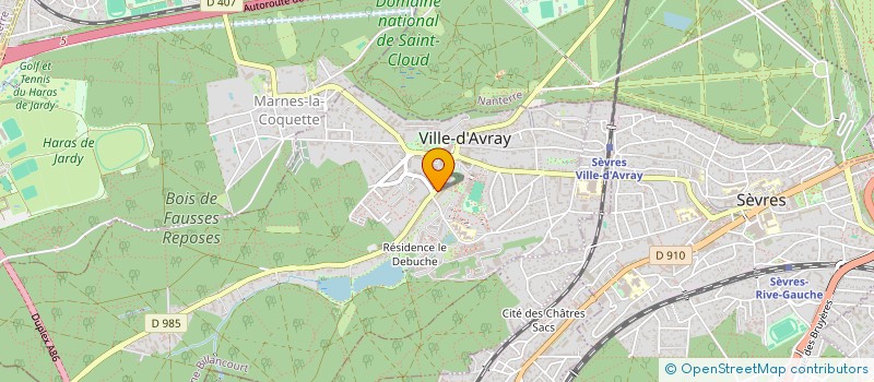 localisation de l'entreprise MONSIEUR VILLE-D'AVRAY FABRICE  VILLE-D'AVRAY