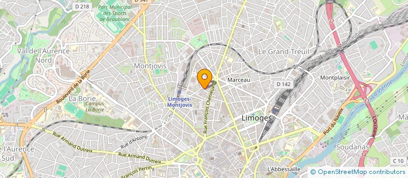 localisation de l'entreprise MONSIEUR VILSON DOS SANTOS PANZO à LIMOGES