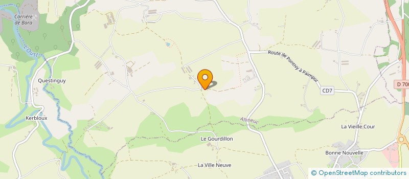 localisation de l'entreprise MONSIEUR VIN ENT GUIGO à ALLINEUC