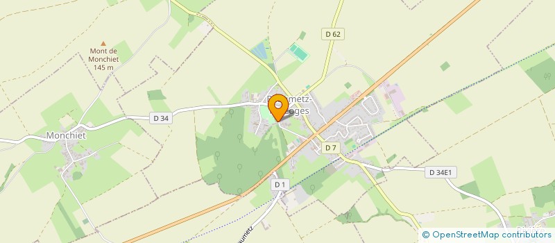 localisation de l'entreprise MONSIEUR VINCE-ALEXANDRE BRUCKNER  GOUY-EN-ARTOIS