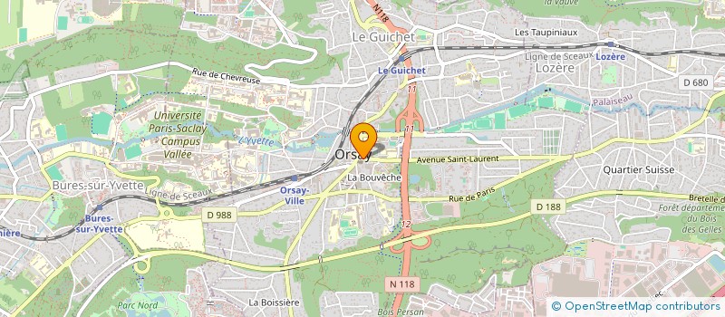 localisation de l'entreprise MONSIEUR VINCE MOUCHE  ORSAY