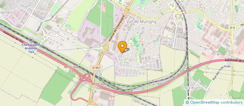 localisation de l'entreprise MONSIEUR VINCE SEREFIO  REIMS