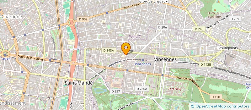 localisation de l'entreprise MONSIEUR VINCENNES LEROUX SERRURIER à VINCENNES