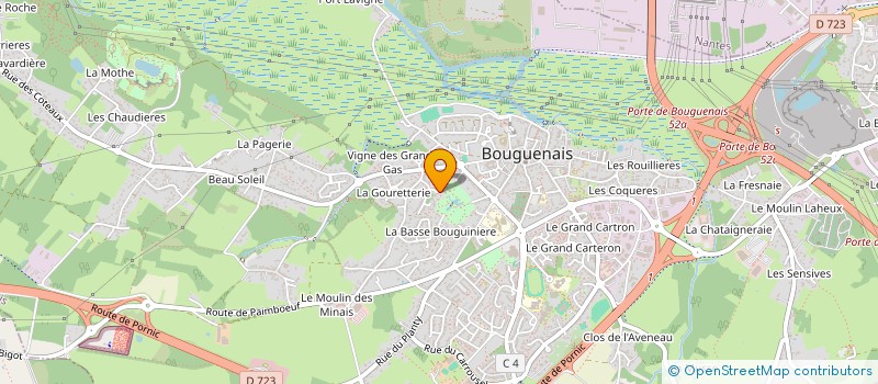 localisation de l'entreprise MONSIEUR VINCENNIE GOMIS  BOUGUENAIS