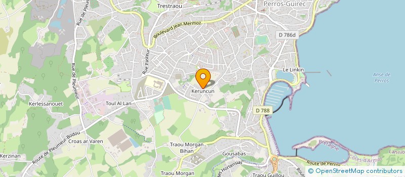 localisation de l'entreprise MONSIEUR VINCENT ADAM à PERROS-GUIREC