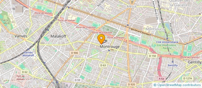 localisation de l'entreprise MONSIEUR VINCENT AHOLOU  MONTROUGE