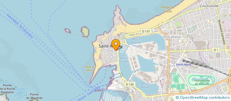 localisation de l'entreprise MONSIEUR VINCENT ALAIN HENRI FRANCHINI  SAINT-MALO