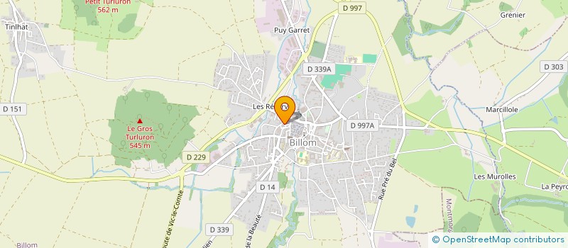 localisation de l'entreprise MONSIEUR VINCENT AMARIDON  BILLOM