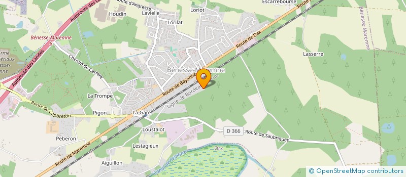 localisation de l'entreprise MONSIEUR VINCENT ANANOS  BENESSE-MAREMNE