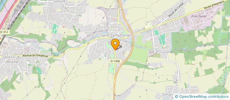 localisation de l'entreprise MONSIEUR VINCENT ANDRE PIQUET à SAINT-SYMPHORIEN-D'OZON