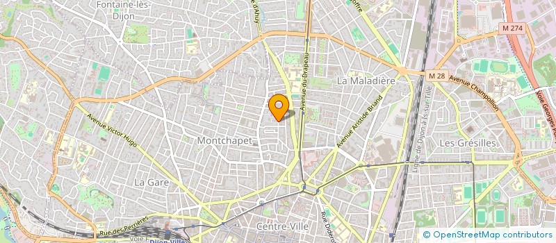 localisation de l'entreprise MONSIEUR VINCENT ANDRIANO  DIJON