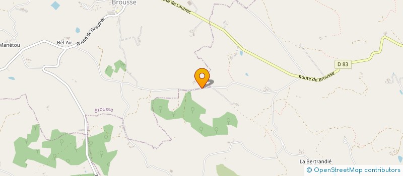 localisation de l'entreprise MONSIEUR VINCENT ANDRIEU  BROUSSE