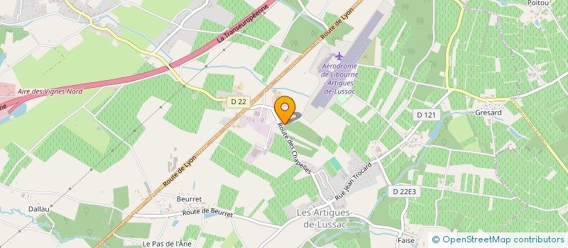 localisation de l'entreprise MONSIEUR VINCENT ARNAUD  PETIT-PALAIS-ET-CORNEMPS