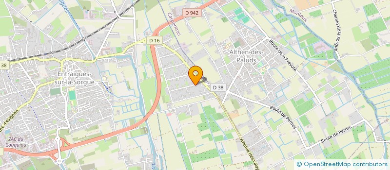 localisation de l'entreprise MONSIEUR VINCENT ARNAUD  ENTRAIGUES-SUR-LA-SORGUE