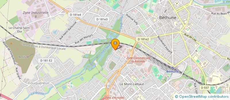 localisation de l'entreprise MONSIEUR VINCENT AROD  BETHUNE