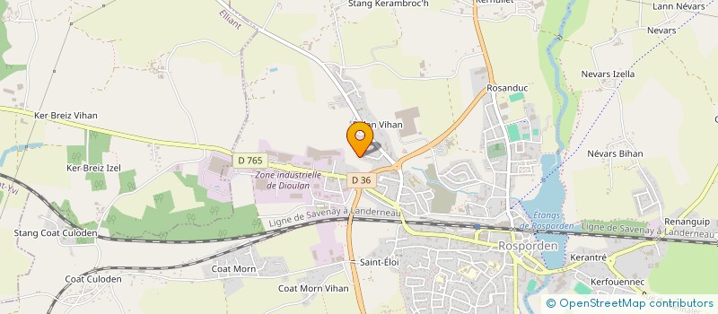 localisation de l'entreprise MONSIEUR VINCENT ARTINIAN  ROSPORDEN