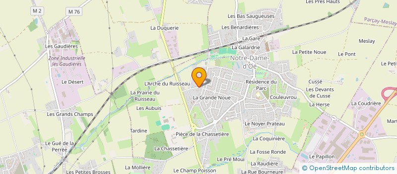 localisation de l'entreprise MONSIEUR VINCENT AUDEBERT  NOTRE-DAME-D'OE