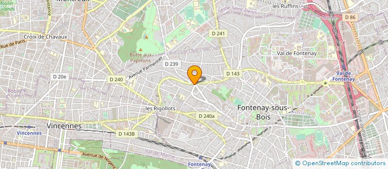 localisation de l'entreprise MONSIEUR VINCENT AUFRERES à FONTENAY-SOUS-BOIS
