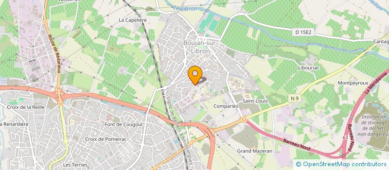 localisation de l'entreprise MONSIEUR VINCENT AUGE  BOUJAN-SUR-LIBRON