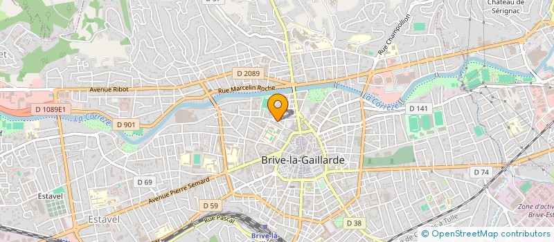 localisation de l'entreprise MONSIEUR VINCENT AUGER  BRIVE-LA-GAILLARDE