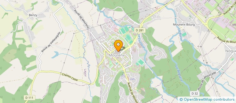 localisation de l'entreprise MONSIEUR VINCENT AUGUSTE  MOURENX