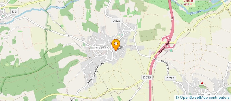localisation de l'entreprise MONSIEUR VINCENT AULIAC  LE CREST