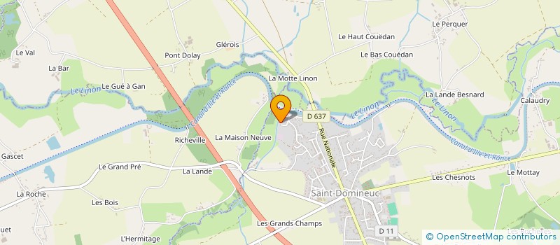 localisation de l'entreprise MONSIEUR VINCENT AUVRAY  SAINT-DOMINEUC