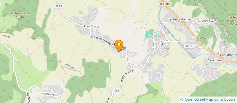 localisation de l'entreprise MONSIEUR VINCENT AVRILLON  SILLINGY