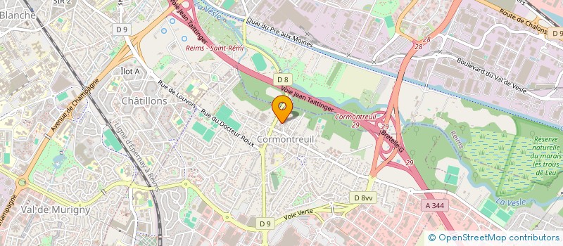 localisation de l'entreprise MONSIEUR VINCENT BACHELART  CORMONTREUIL