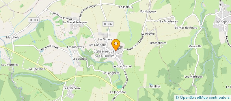 localisation de l'entreprise MONSIEUR VINCENT BAGNARD à EGLISENEUVE-PRES-BILLOM