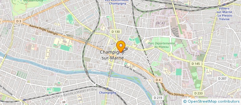 localisation de l'entreprise MONSIEUR VINCENT BAILLIEZ à CHAMPIGNY-SUR-MARNE