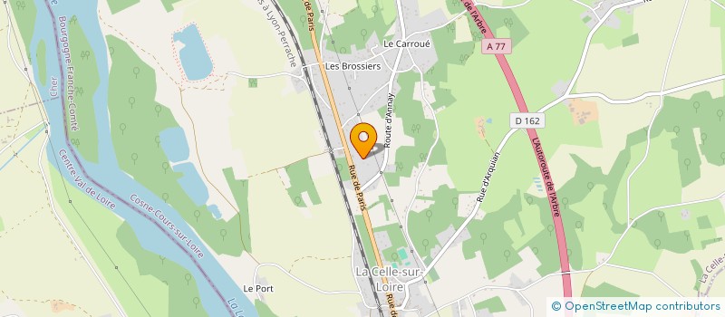 localisation de l'entreprise MONSIEUR VINCENT BAILLY à LA CELLE-SUR-LOIRE