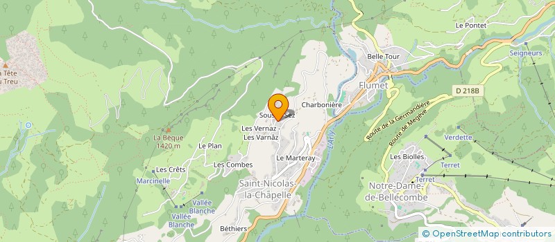 localisation de l'entreprise MONSIEUR VINCENT BALMAND à SAINT-NICOLAS-LA-CHAPELLE