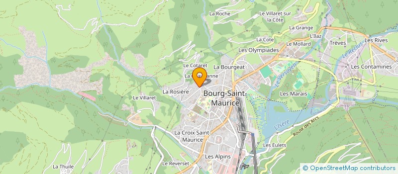 localisation de l'entreprise MONSIEUR VINCENT BAMMEZ  BOURG-SAINT-MAURICE