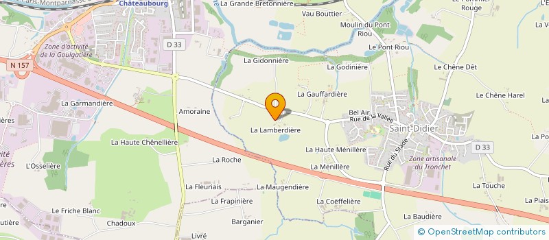 localisation de l'entreprise MONSIEUR VINCENT BARANGER  SAINT-DIDIER