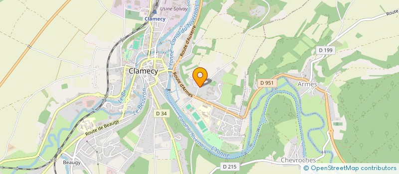 localisation de l'entreprise MONSIEUR VINCENT BARBIER à CLAMECY