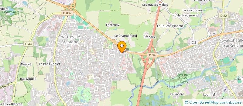 localisation de l'entreprise MONSIEUR VINCENT BARBOTIN  CHARTRES-DE-BRETAGNE