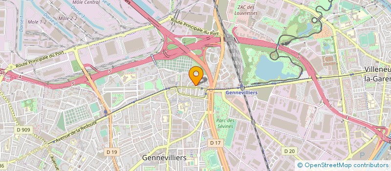 localisation de l'entreprise MONSIEUR VINCENT BARDOUX  GENNEVILLIERS